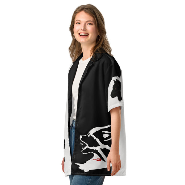 ILLTOCHILL Bipolar disorder Unisex button shirt – Women's 2 Left Front (White)