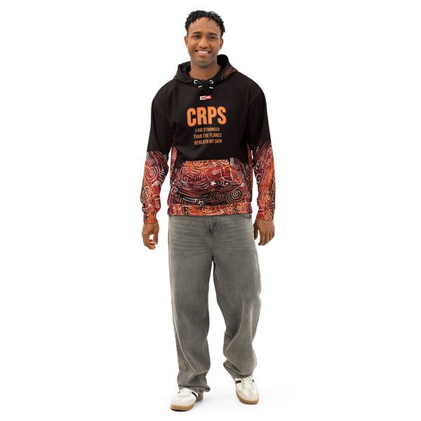 ILLTOCHILL CRPS Awareness gift Unisex cotton hoodie – Men's Front (Black)