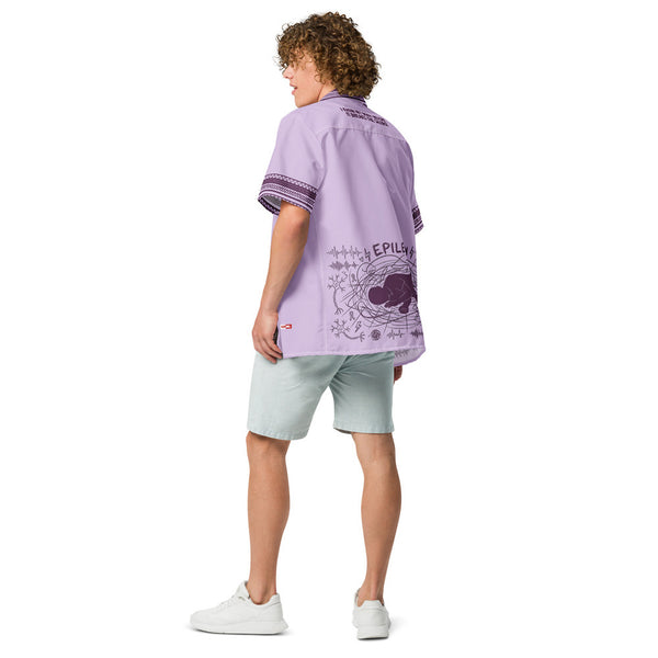 ILLTOCHILL Epilepsy awareness and support Unisex button shirt – Men's Back