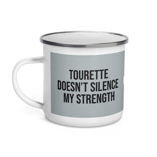 ILLTOCHILL Tourette syndrome awareness TS gift Enamel Mug – Default Left