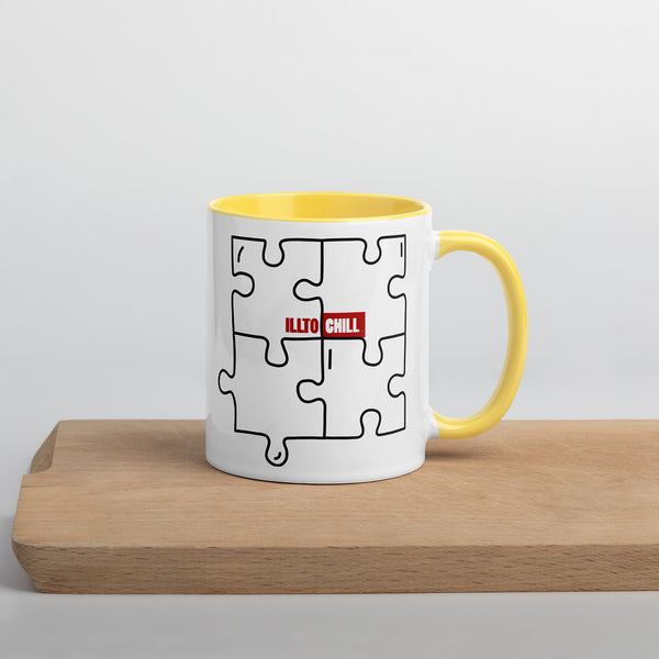 ILLTOCHILL Autism awareness neurodiversity gift Mug with Color Inside – Lifestyle Right