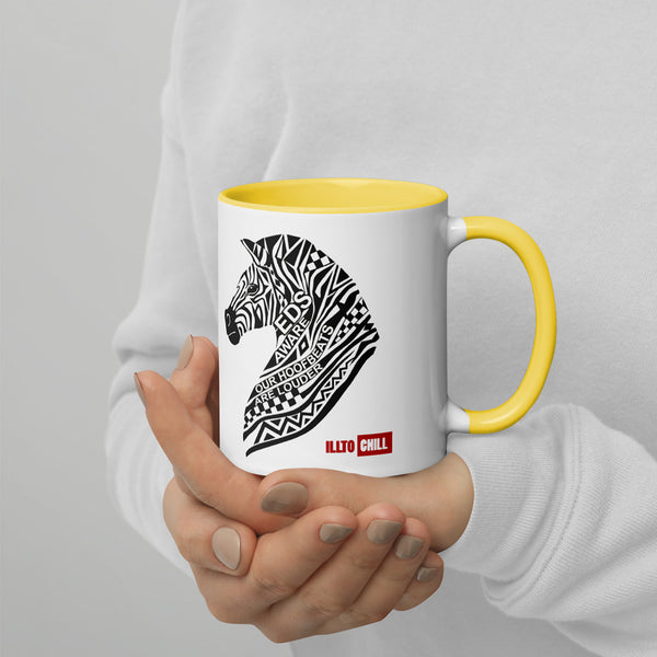 ILLTOCHILL EDS ehler danlos syndrome awareness gift Mug with Color Inside – Lifestyle 4 Right