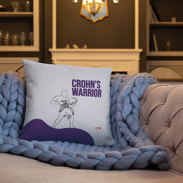 ILLTOCHILL Crohn's disease awareness and support gift Pillow – Lifestyle Front Lifestyle 3 (Black)