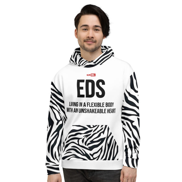 ILLTOCHILL EDS ehler danlos syndrome awareness gift heavyweight Unisex Hoodie – Men's Front (Black)