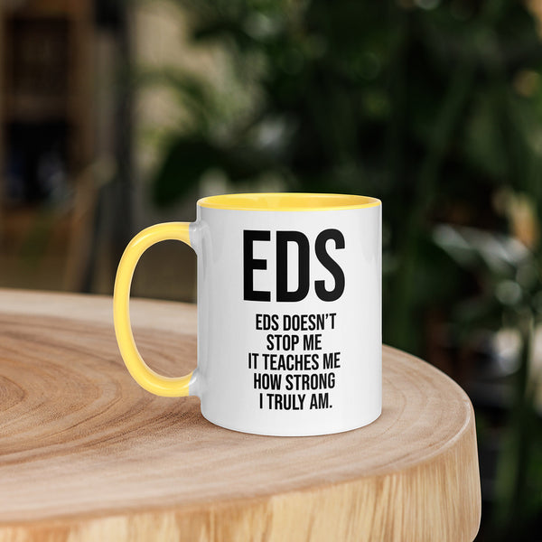 ILLTOCHILL EDS ehler danlos syndrome awareness gift Mug with Color Inside – Lifestyle 5 Left