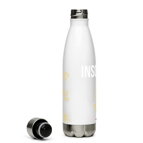 ILLTOCHILL Insomnia Night Owl Stainless steel water bottle – Flat 2 Right