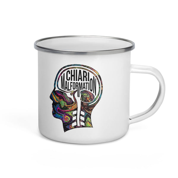 ILLTOCHILL CM Chiari Malformation awareness gift Enamel Mug – Default Right