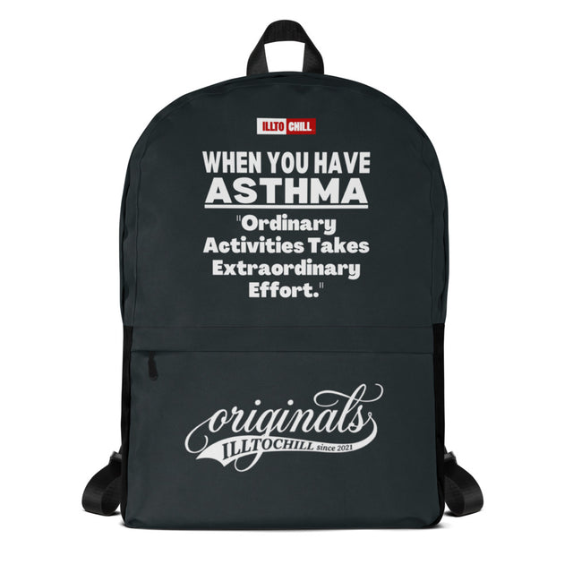Asthma Backpack — Asthmatic Pride & Community Awareness Bag | ILLTOCHILL