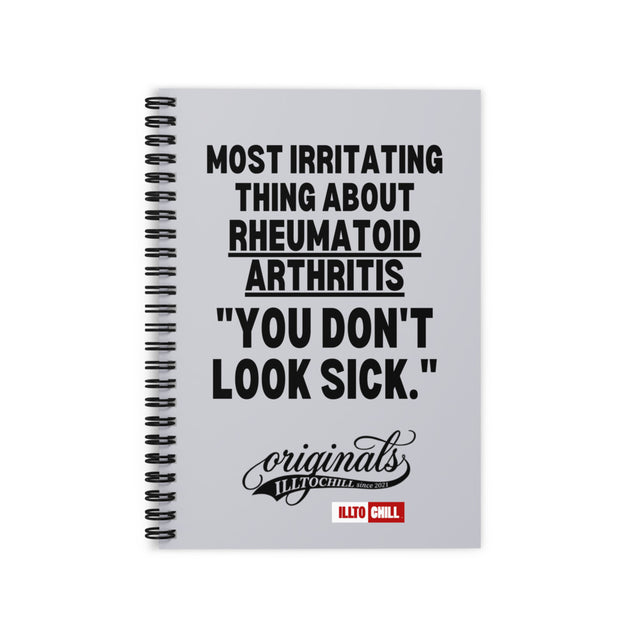 RA Ruled Line Spiral Notebook for the One Who Keeps Going | ILLTOCHILL