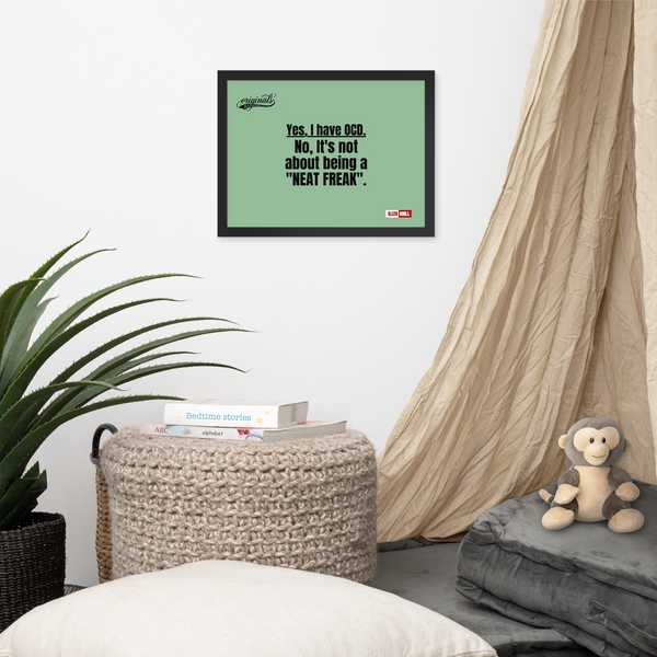 OCD Framed photo paper poster