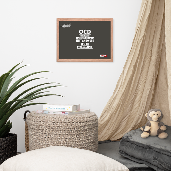 OCD Framed photo paper poster