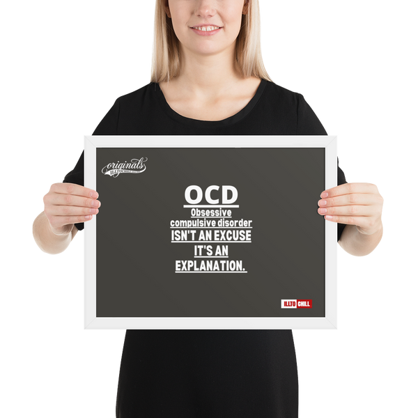 OCD Framed photo paper poster