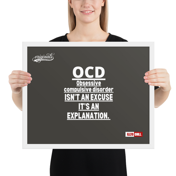 OCD Framed photo paper poster