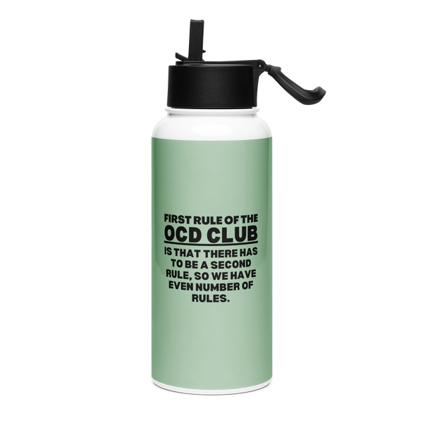 OCD Stainless steel water bottle with a straw lid