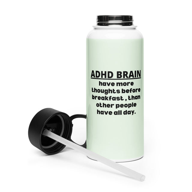 ADHD Stainless Steel Water Bottle With A Straw Lid | Hydrate on Your Own Terms | ILLTOCHILL