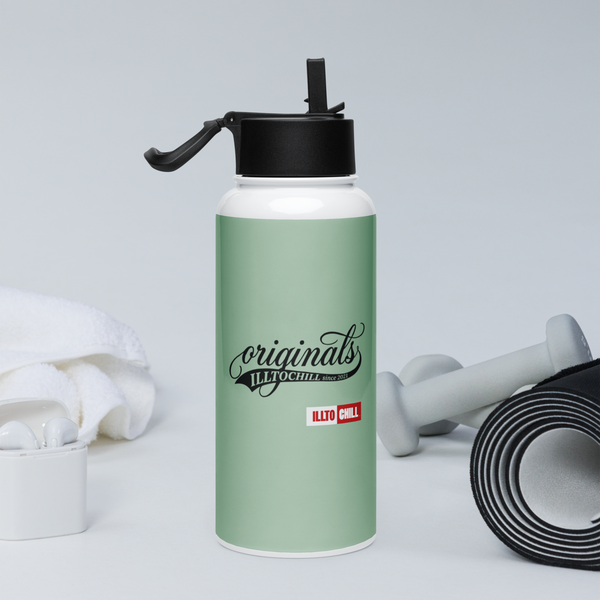 OCD Stainless steel water bottle with a straw lid