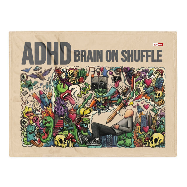 Soft Reset ADHD Awareness Throw Blanket – Rest | ILLTOCHILL