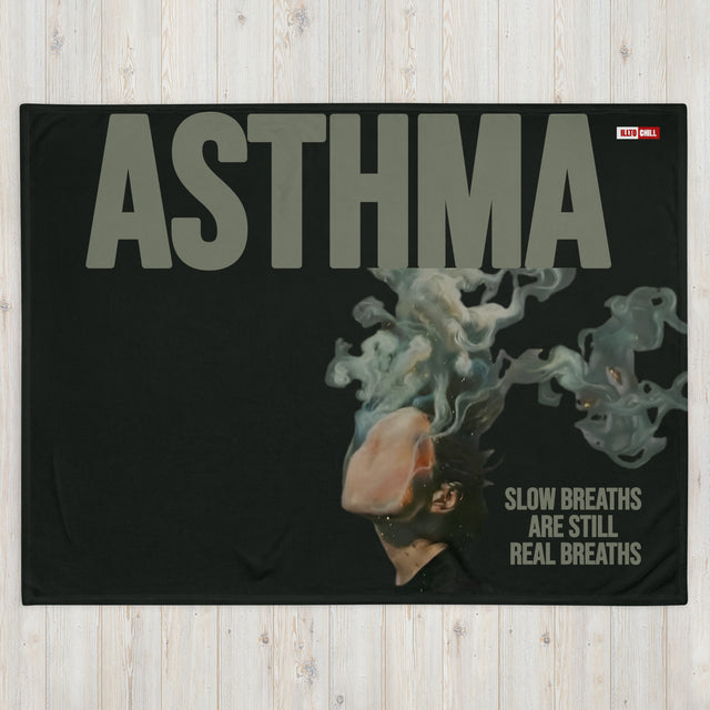 Breathe And Rest Asthma Throw Blanket – ILLTOCHILL Home Comfort
