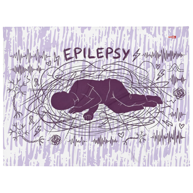 Comfort Zone Epilepsy Throw Blanket – by ILLTOCHILL Cozy Identity Piece