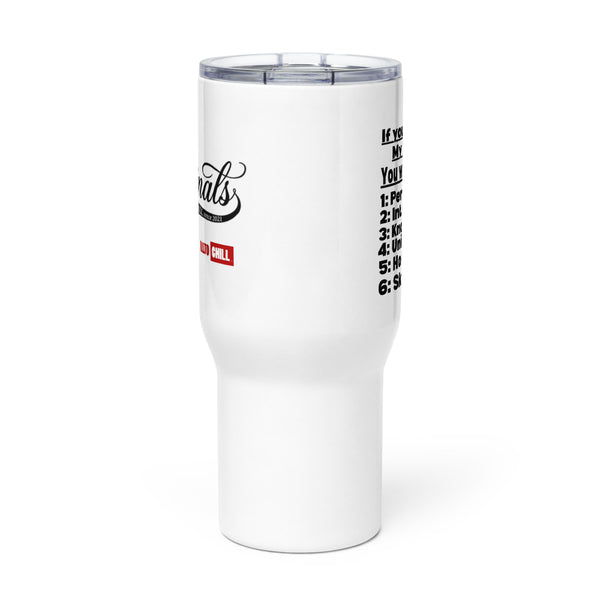 ILLTOCHILL autistic mug with handle, bold design on clean background