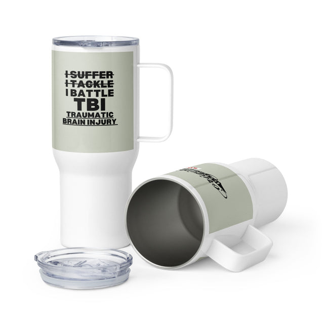 TBI Awareness Travel Mug With A Handle — Fueled by Resilience, Not Explanations | ILLTOCHILL