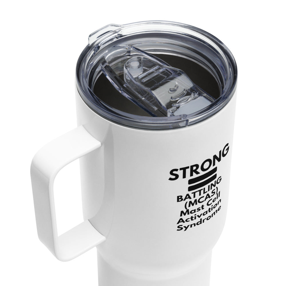 ILLTOCHILL Mast cell activation syndrome support quote MCAS gift Travel mug with a handle.