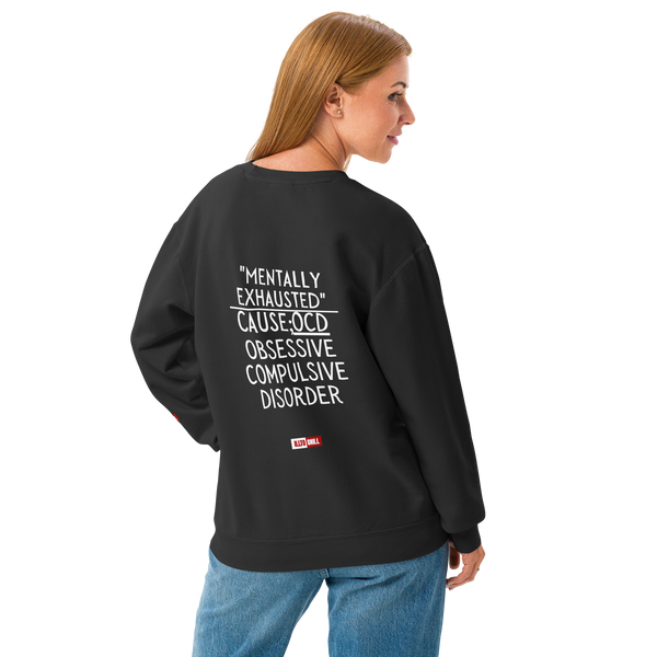 OCD Unisex garment-dyed fleece crewneck sweatshirt