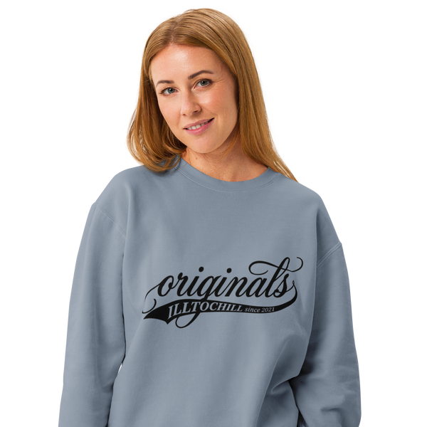 OCD Unisex garment-dyed fleece crewneck sweatshirt