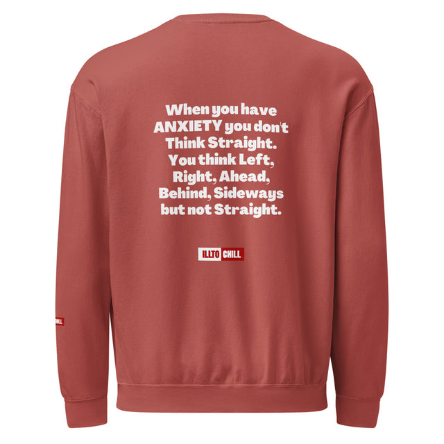 Anxious and Loud Unisex Garment Dyed Fleece Crewneck Sweatshirt | ILLTOCHILL