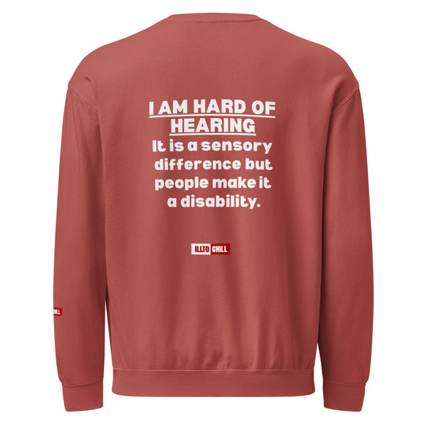 hard-of-hearing-support-unisex-garment-dyed-fleece-crewneck-sweatshirt