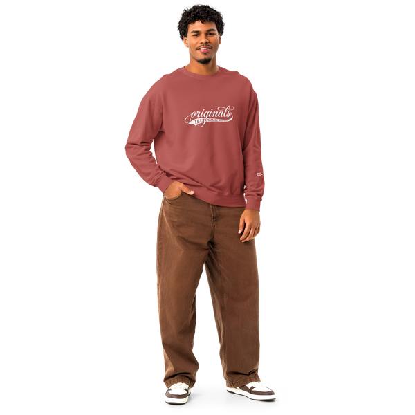 OCD Unisex garment-dyed fleece crewneck sweatshirt