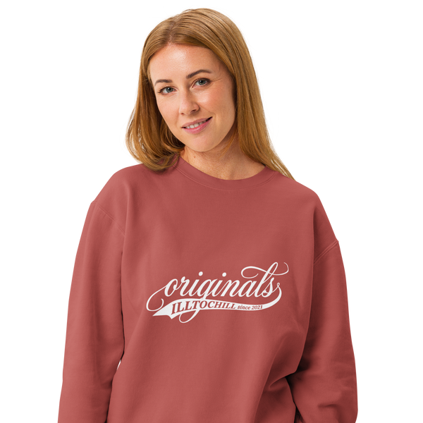 OCD Unisex garment-dyed fleece crewneck sweatshirt