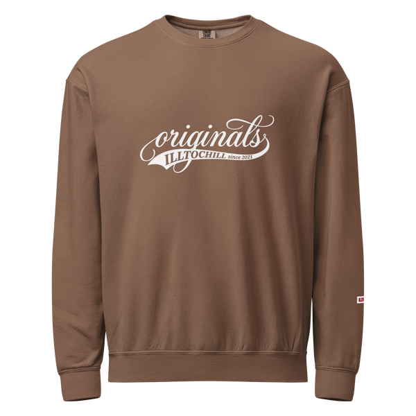OCD Unisex garment-dyed fleece crewneck sweatshirt