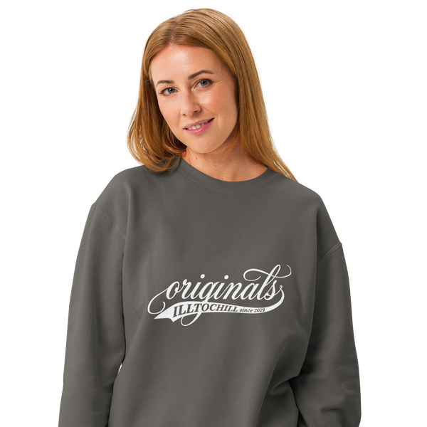 OCD Unisex garment-dyed fleece crewneck sweatshirt