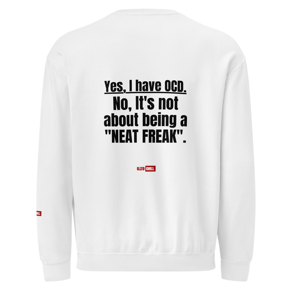 OCD Unisex garment-dyed fleece crewneck sweatshirt