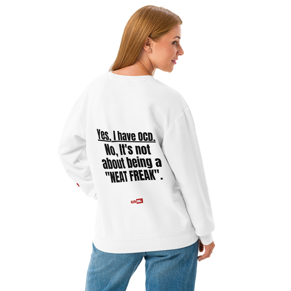 OCD Unisex garment-dyed fleece crewneck sweatshirt
