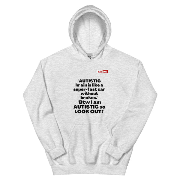Ash Hoodie Front 1 - ILLTOCHILL Autism awareness 'How the Autistic brain works' autism acceptance gift Unisex Hoodie