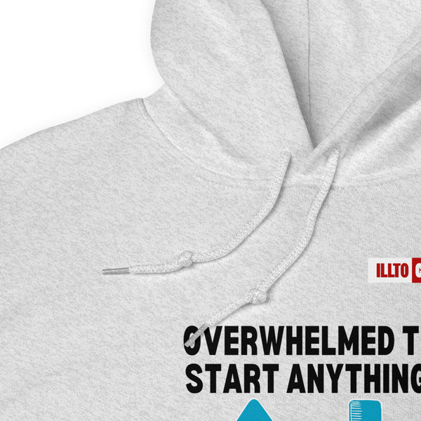 Ash Hoodie Detail 1 - ILLTOCHILL Attention deficit hyperactivity disorder awareness 'ADHD funny loop' gift Unisex Hoodie