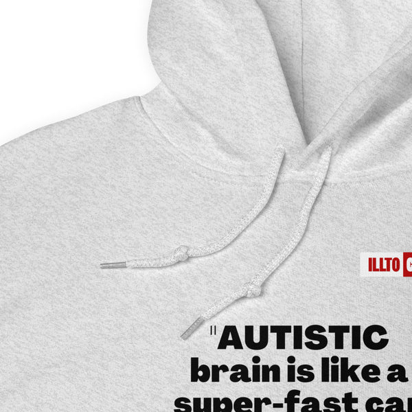 Ash Hoodie Detail 1 - ILLTOCHILL Autism awareness 'How the Autistic brain works' autism acceptance gift Unisex Hoodie