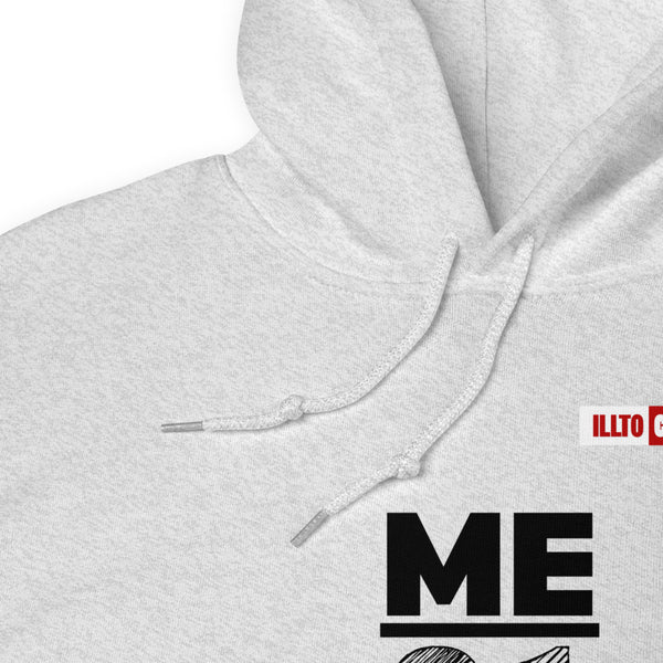 Ash Hoodie Detail 1 - ILLTOCHILL Endometriosis warrior 'Me vs Endo' Endometriosis awareness gift Unisex Hoodie.