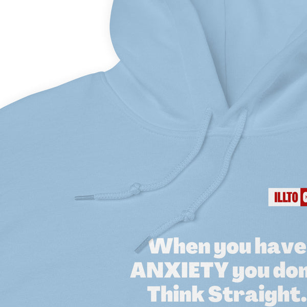 Light Blue Hoodie Detail 1 - ILLTOCHILL 'Anxiety though pattern' funny anxiety awareness gift Unisex Hoodie