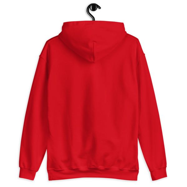 Red Hoodie Back 2 - ILLTOCHILL Mast Cell Activation Syndrome awareness 'Emotionally Exhausted by MCAS' gift Unisex Hoodie.