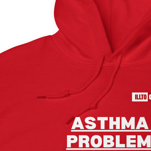 Red Hoodie Detail 1 - ILLTOCHILL Asthma awareness' Asthma problem' funny gift Unisex Hoodie