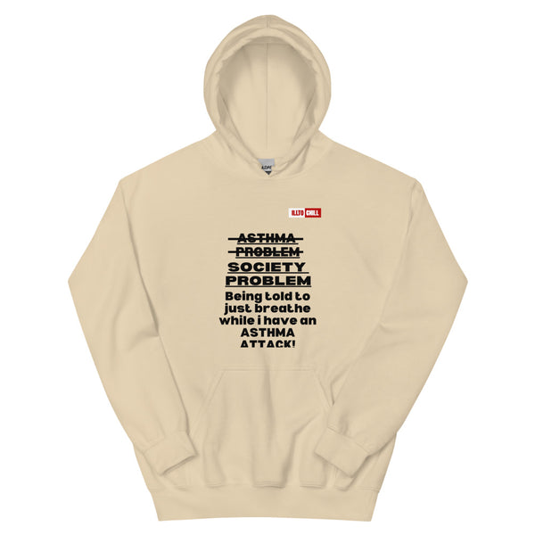 Sand Hoodie Front 1 - ILLTOCHILL Asthma awareness quote, Asthma support Gift Unisex Hoodie