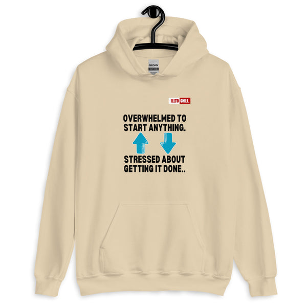 Sand Hoodie Front 2 - ILLTOCHILL Attention deficit hyperactivity disorder awareness 'ADHD funny loop' gift Unisex Hoodie