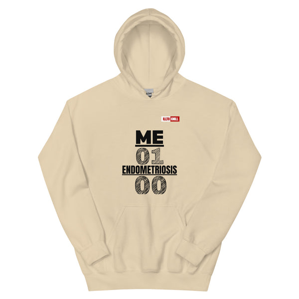 Sand Hoodie Front 1 - ILLTOCHILL Endometriosis warrior 'Me vs Endo' Endometriosis awareness gift Unisex Hoodie.