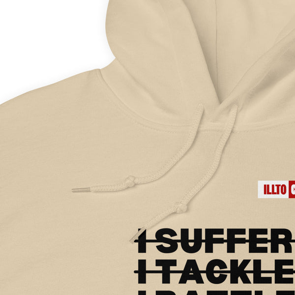 Sand Hoodie Detail 1 - ILLLTOCHILL Postural orthostatic tachycardia syndrome warrior gift, POTS awareness gift Unisex Hoodie