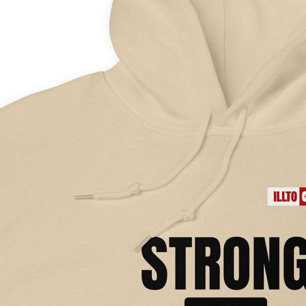 Sand Hoodie Detail 1 - ILLTOCHILL Chiari Malformation Awareness 'Strong is equal to Batting CM ' Gift Unisex Hoodie.