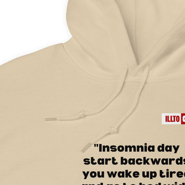 Sand Hoodie Detail 1 - ILLTOCHILL Isomnia awareness funny insomnia sleep schedule gift Unisex Hoodie.