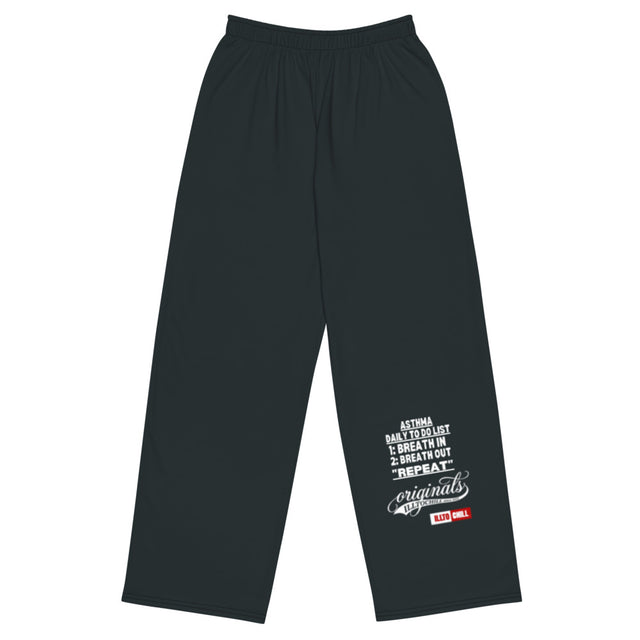 Asthma All-over print unisex wide-leg pants — Breathe on Your Own Terms | ILLTOCHILL
